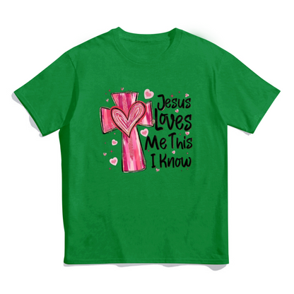 T-shirt unisexe Jésus m'aime - Cadeau Saint Valentin