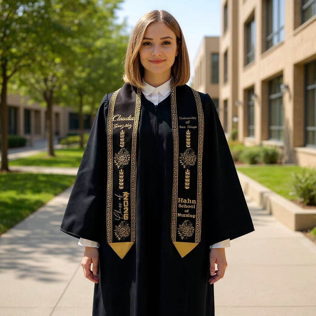 Personalized Mexican Graduation Stole – Name, School, Class of 2026