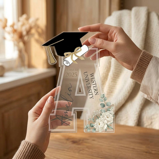 Personalized Graduation Acrylic Stand | Class of 2026 Gift