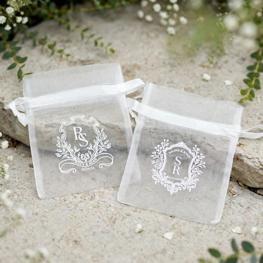 Personalized Organza Favor Bags | Custom Party & Wedding Favors