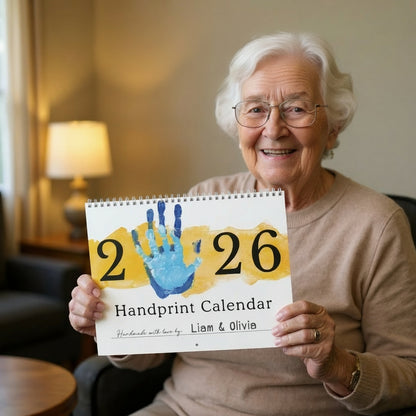 2026 Grandparents Handprint Calendar – Personalized Gift from Kids