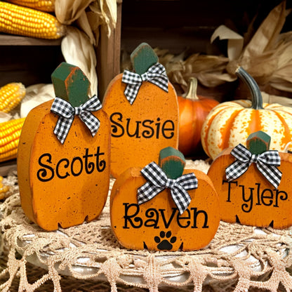 Personalized Wooden Pumpkins – Build Your Pumpkin Patch