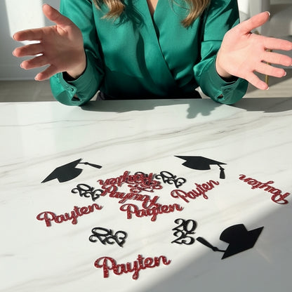 Graduation Confetti – Personalized Name & Year, Color