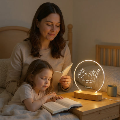 Custom Bible Verse Night Light – Personalized Christian LED Lamp