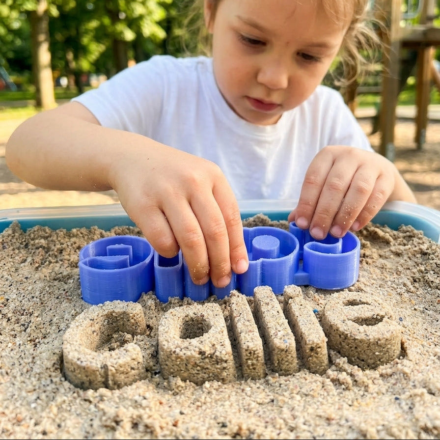 Personalized Name Sand Mold – Custom Beach Toy for Kids & Family