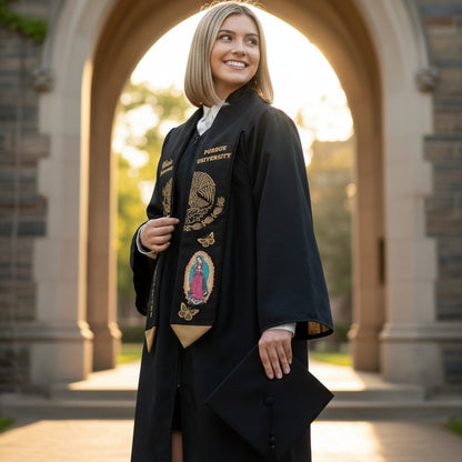 Personalized Mexican Graduation Stole – Name, School, Class of 2026