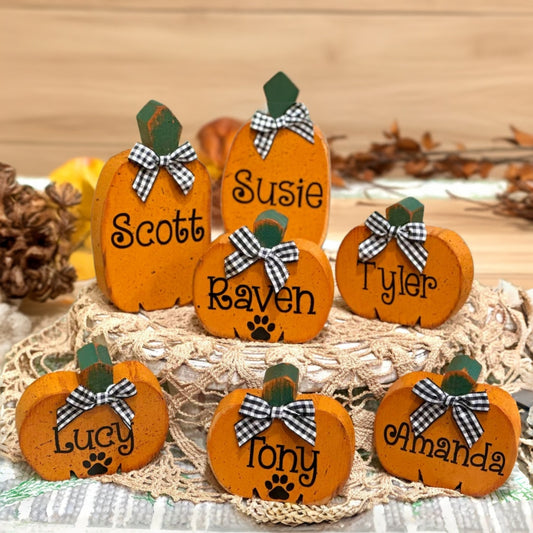 Personalized Wooden Pumpkins – Build Your Pumpkin Patch