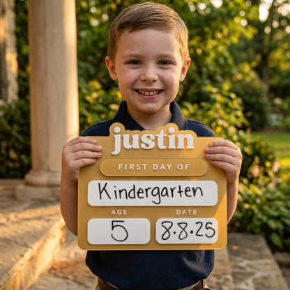 Personalized Acrylic First & Last Day of School Sign – Custom Back to School Photo Prop