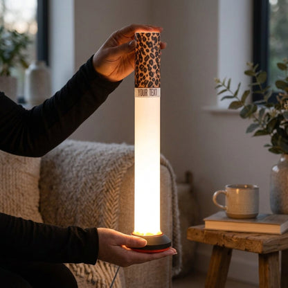 Leopard Ambient Tube Lamp | Custom LED Mood Table Light