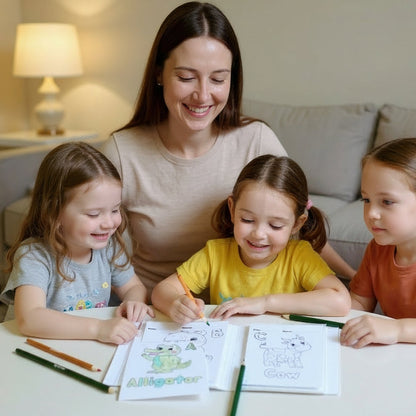 Personalized Baby’s First ABC Coloring Book Keepsake Activity