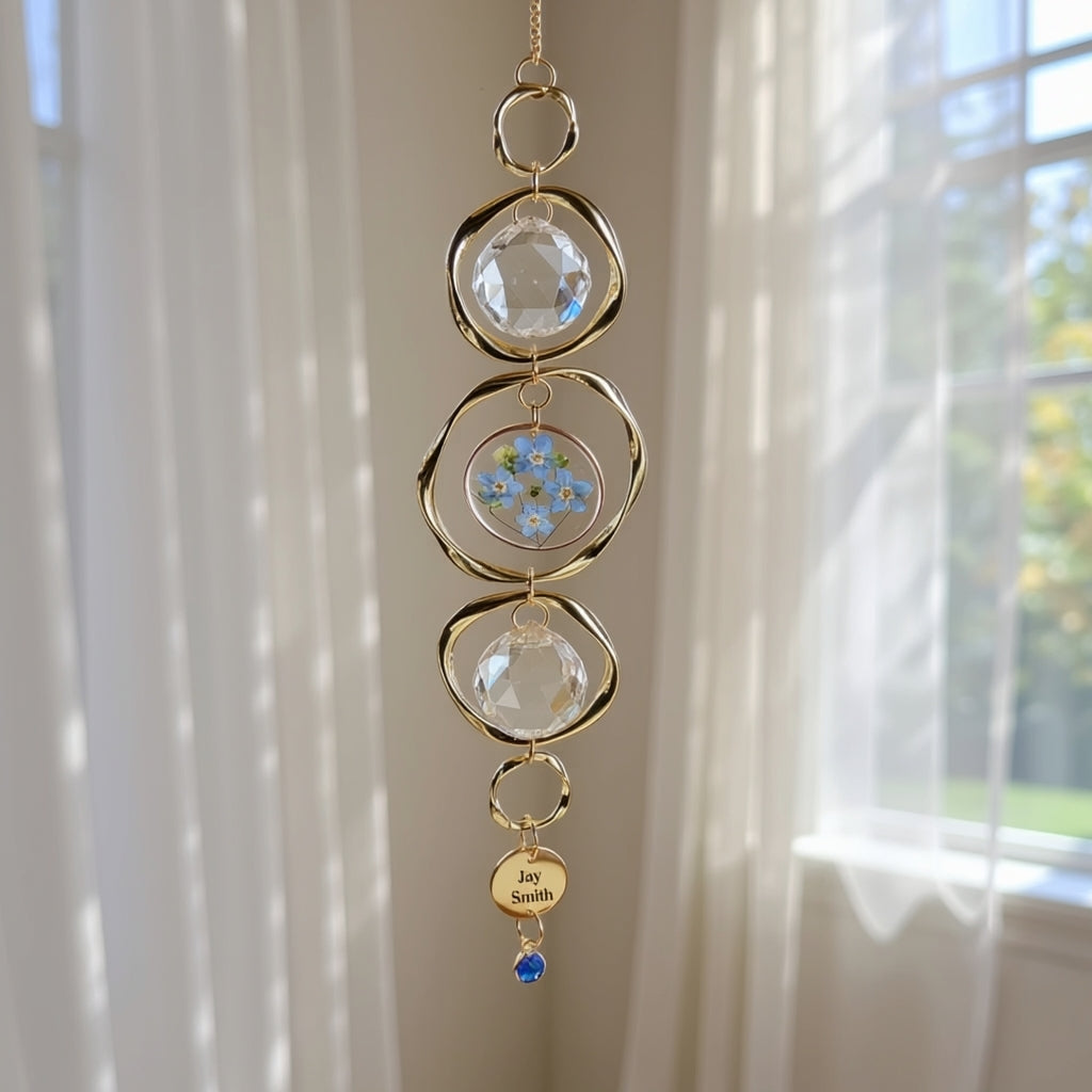Memorial Wind Chime with Birthstone | Personalized Keepsake Gift