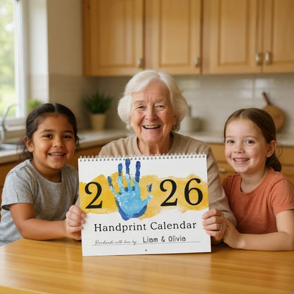 2026 Grandparents Handprint Calendar – Personalized Gift from Kids