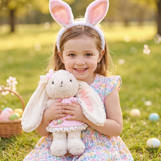 Personalized Easter Bunny Plush | Embroidered Name Toy