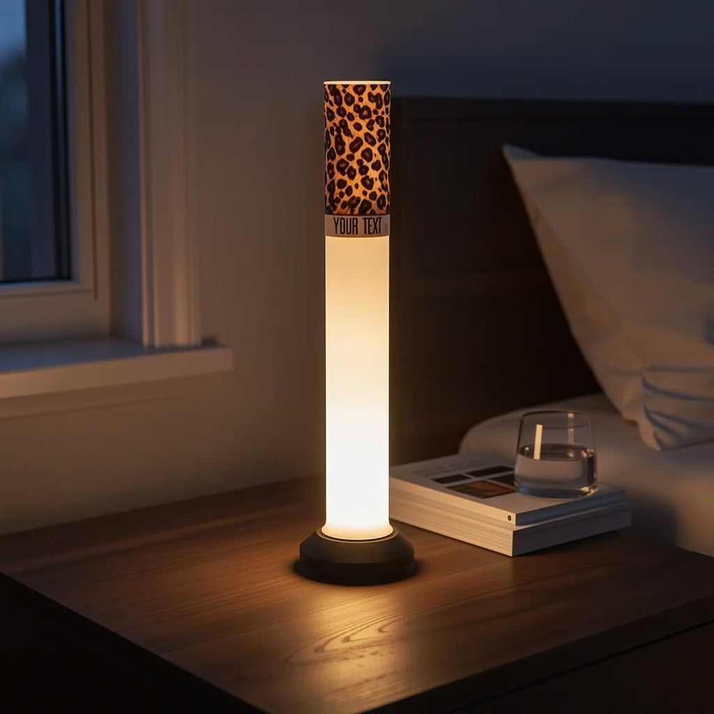 Leopard Ambient Tube Lamp | Custom LED Mood Table Light