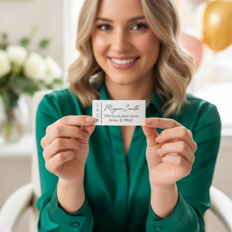 2026 Graduation Address Labels – Personalized Return Address Stickers