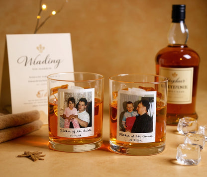 Personalized Whiskey Glass – Custom Photo & Text Gift for Him