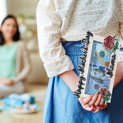 Wooden Rose Envelope Money Holder - Perfect Mother’s Day Gift 🌹💖