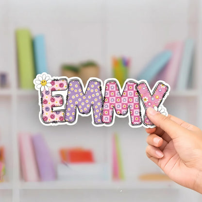 Personalized Waterproof Daisy Name Stickers for Kids | School Labels