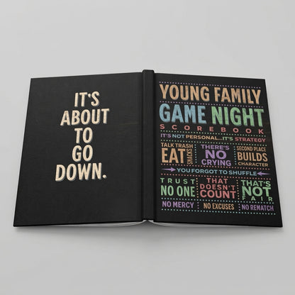 Personalized Family Game Night Scorebook, Custom Family Game Log, Board Game Lover Gift