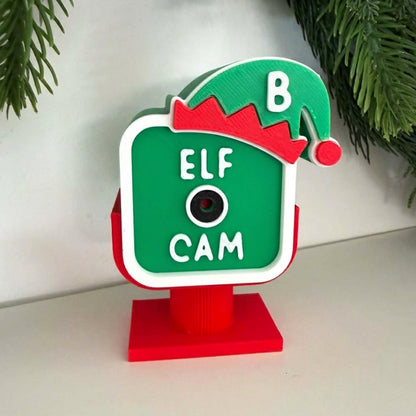 Personalized Santa Cam & Elf Cam, Custom Initial Christmas Decoration