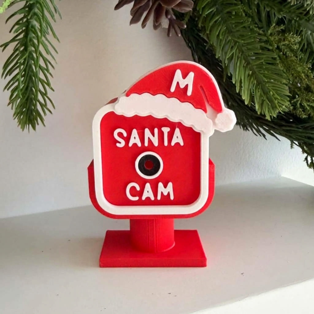 Personalized Santa Cam & Elf Cam, Custom Initial Christmas Decoration