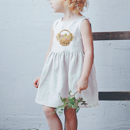 Embroidered Easter Dress for Girls – Personalized & Cute