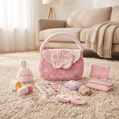 Personalized First Purse Playset for Girls | Embroidered Name Gift