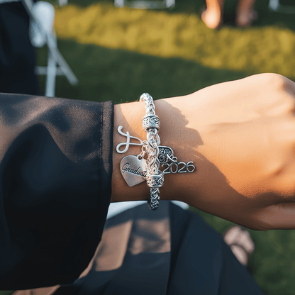 Personalized Graduation Bracelet 2026 Gift for Him Her