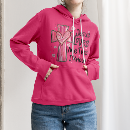 Sweat à capuche unisexe Jesus Loves Me - Cadeau de Saint-Valentin