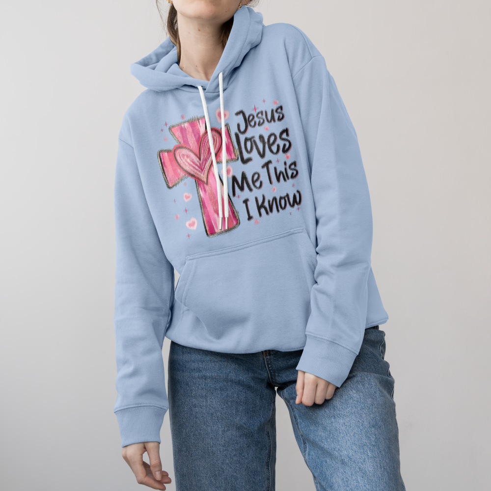 Sweat à capuche unisexe Jesus Loves Me - Cadeau de Saint-Valentin