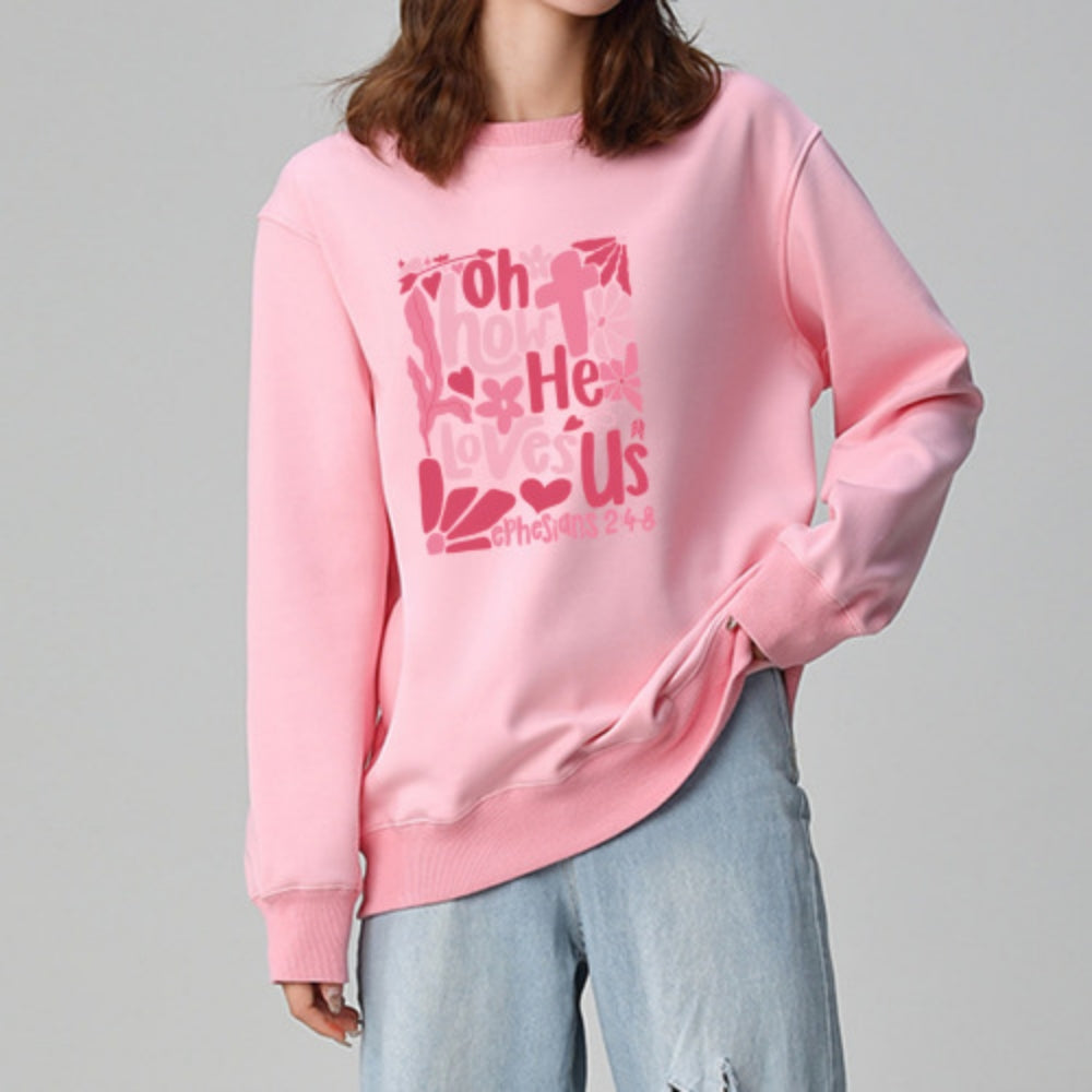 Oh comme il nous aime Sweat-shirt unisexe Christian Valentine