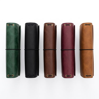 Personalized A5 Leather Journal Cover, Refillable Notebook Cover