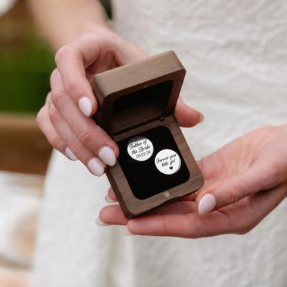 Personalized Engraved Cufflinks | Custom Wedding Gift for Him