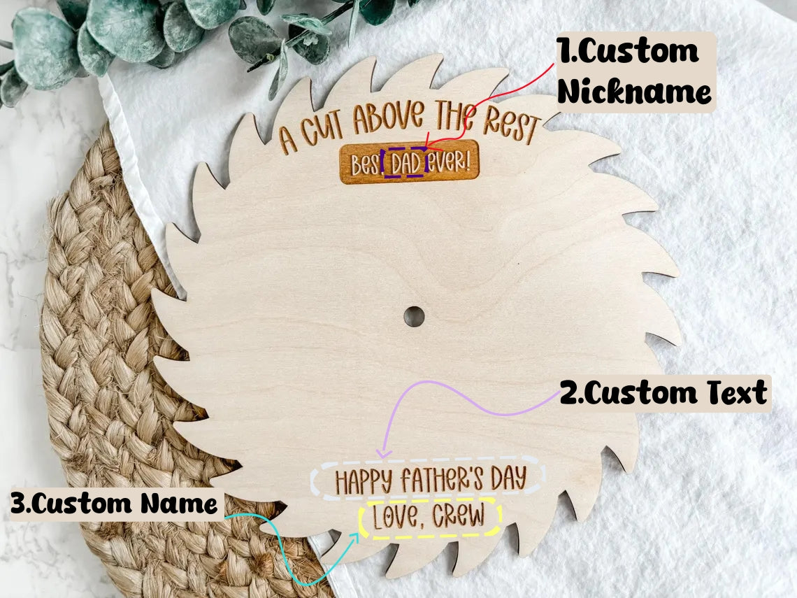 Personalized DIY Handprint Sign – Father’s Day Gift for Dad