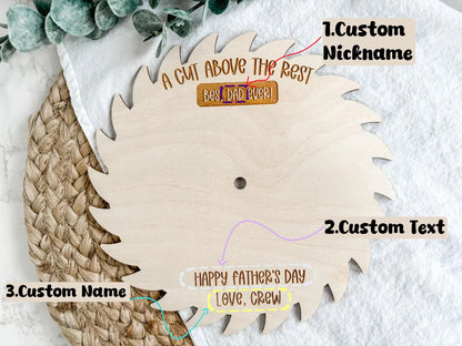 Personalized DIY Handprint Sign – Father’s Day Gift for Dad
