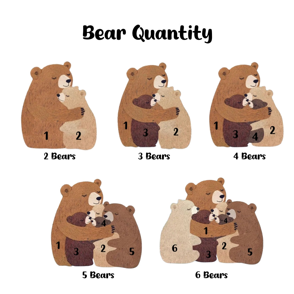 Personalized Mama Bear Flower Blanket – Custom Gift for Mom & Grandma