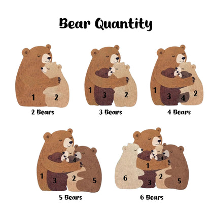 Personalized Mama Bear Flower Blanket – Custom Gift for Mom & Grandma