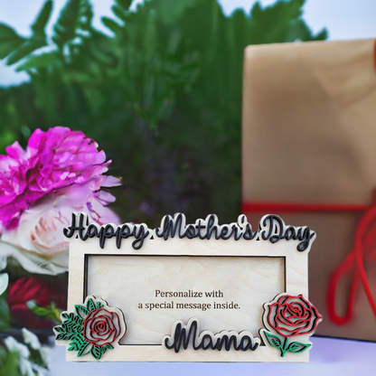Wooden Rose Envelope Money Holder - Perfect Mother’s Day Gift 🌹💖