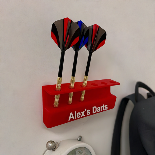 Custom Wall Mounted Dart Holder – Personalized 3D Printed Gift