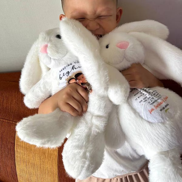 Personalized Memorial Soft Toy with Photo | A Cuddle From Heaven