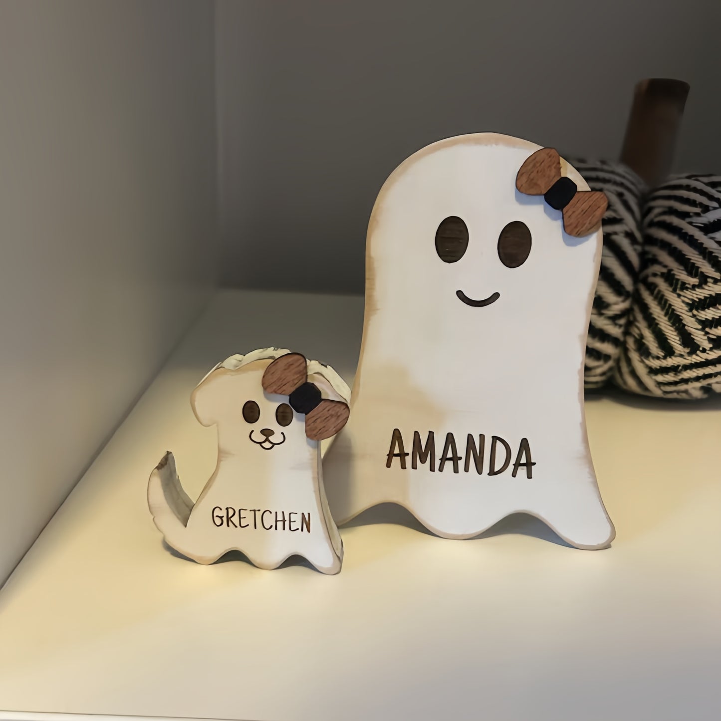 Personalized Ghost Family Decor | Our Boo Crew Halloween Decoration