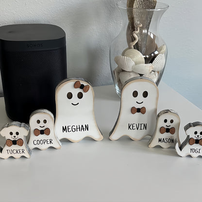 Personalized Ghost Family Decor | Our Boo Crew Halloween Decoration