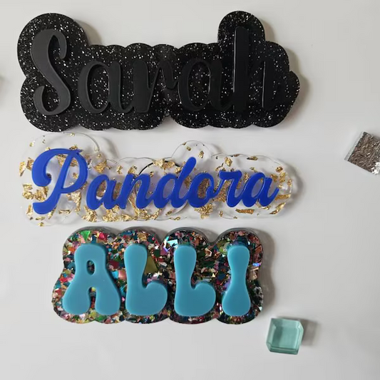 Personalized 3D Locker Name Magnet – Custom Acrylic Locker Decor