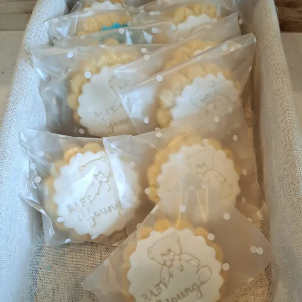 Personalized Baby Name Teddy Bear Fondant Stamp | Custom Cookie Stamp