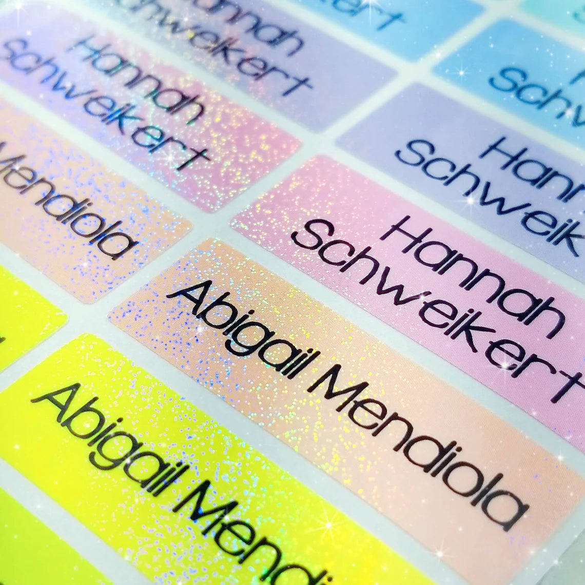 Personalized Waterproof Name Labels for Kids | School & Daycare Stickers  2 Sheets