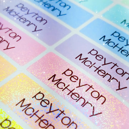 Personalized Waterproof Name Labels for Kids | School & Daycare Stickers  2 Sheets