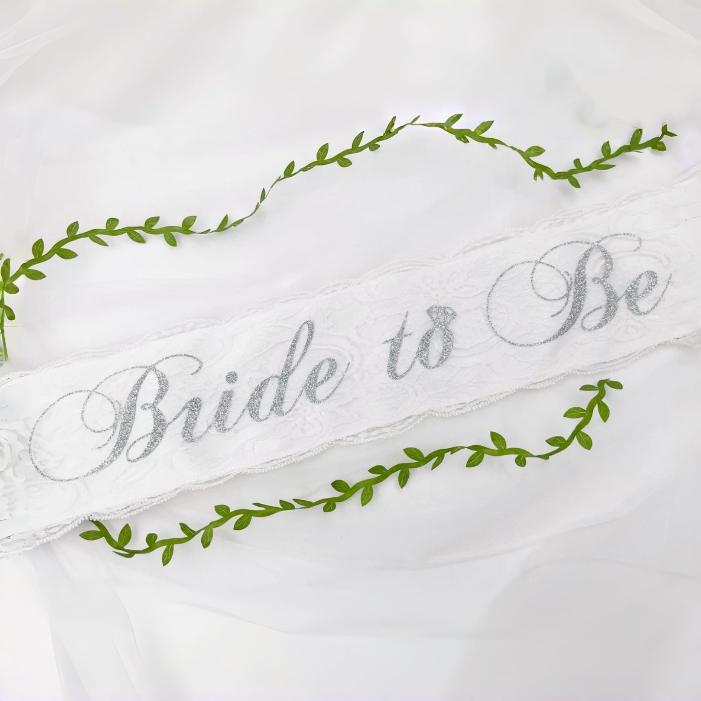 Personalized Lace Satin Bridal Sash | Custom Wedding Party Sash