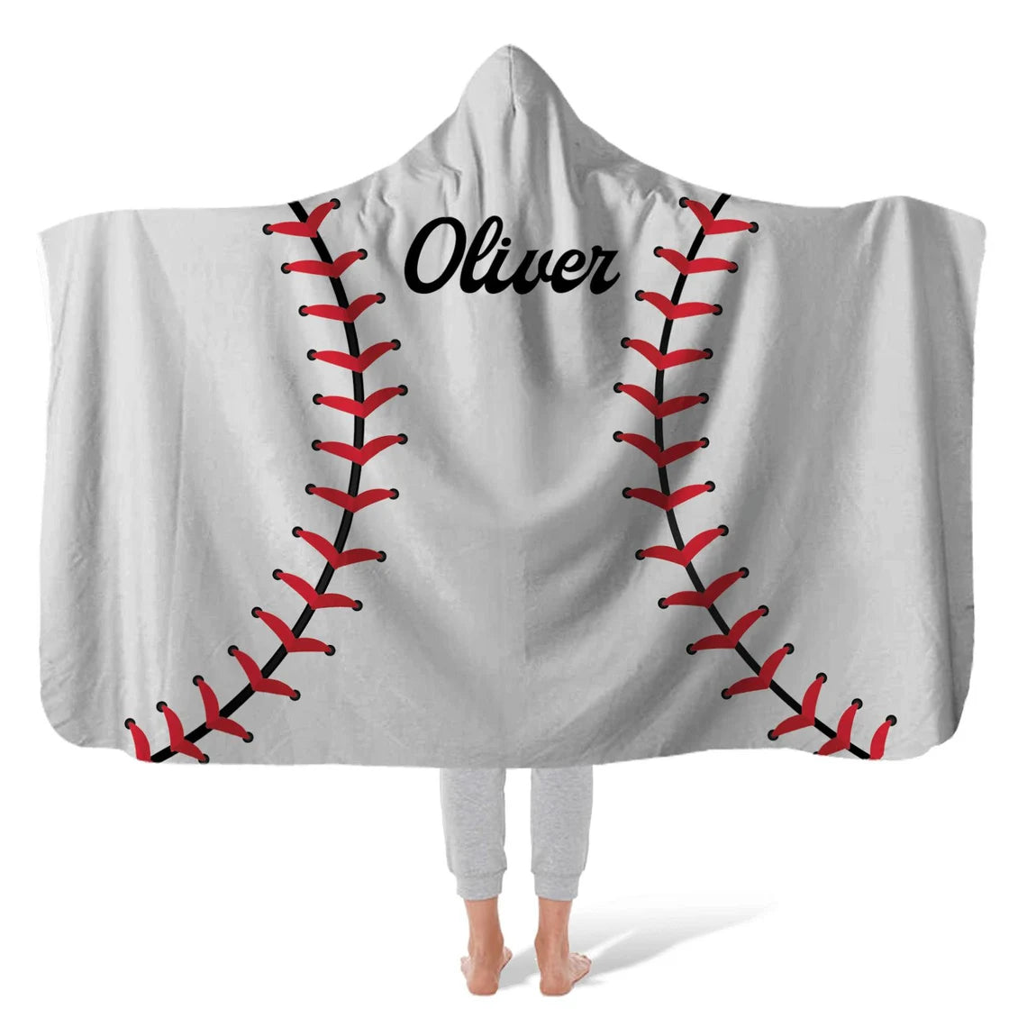 Hooded Sports Fleece Blanket – Baseball, Football, Soccer, Basketball