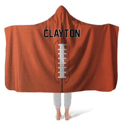 Hooded Sports Fleece Blanket – Baseball, Football, Soccer, Basketball