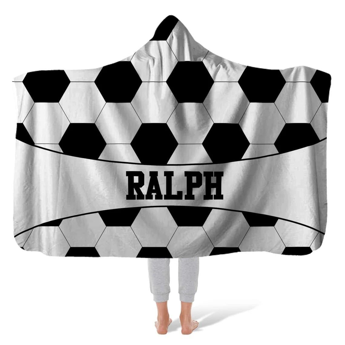 Hooded Sports Fleece Blanket – Baseball, Football, Soccer, Basketball